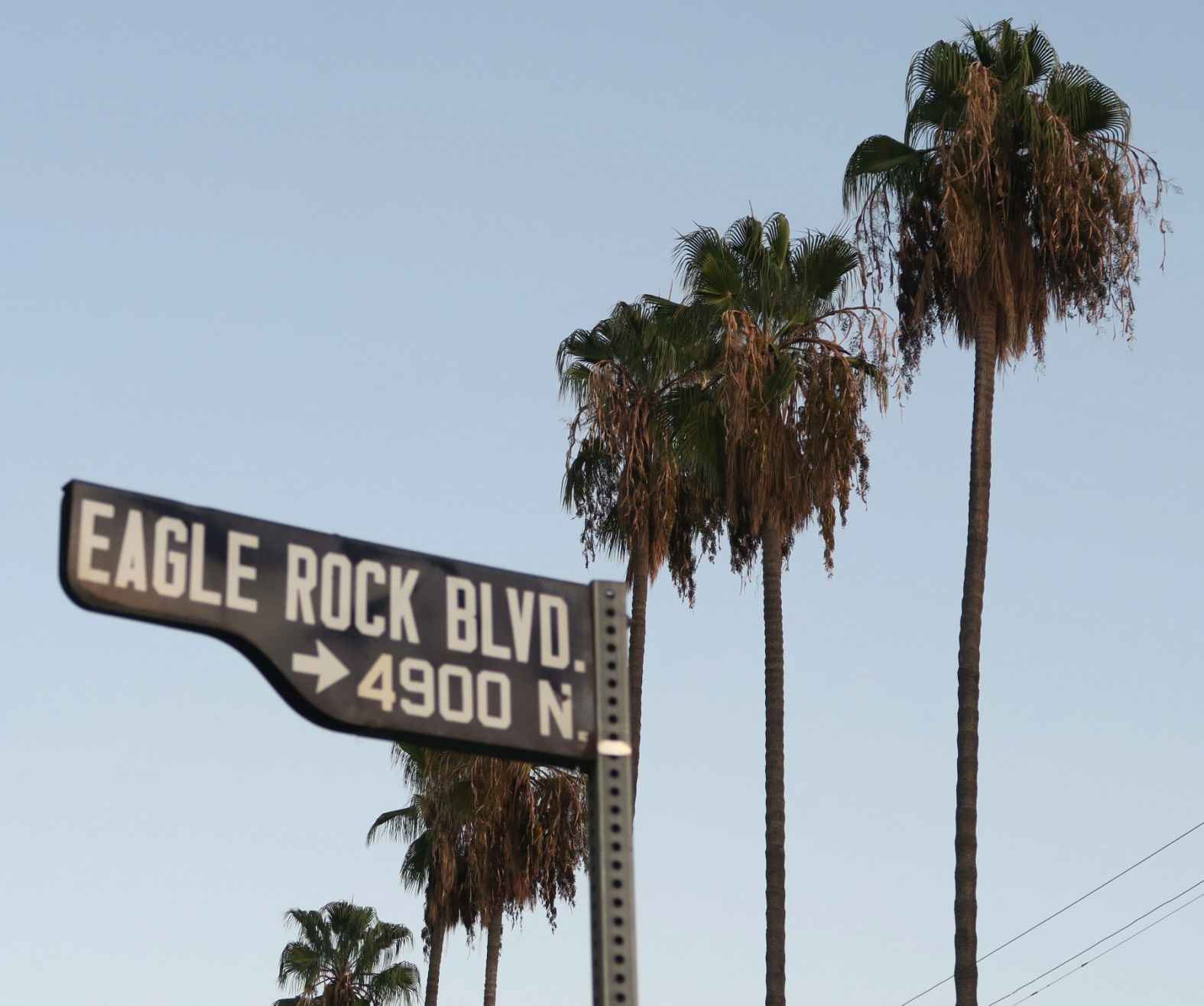 Eagle Rock Boulevard Street sign